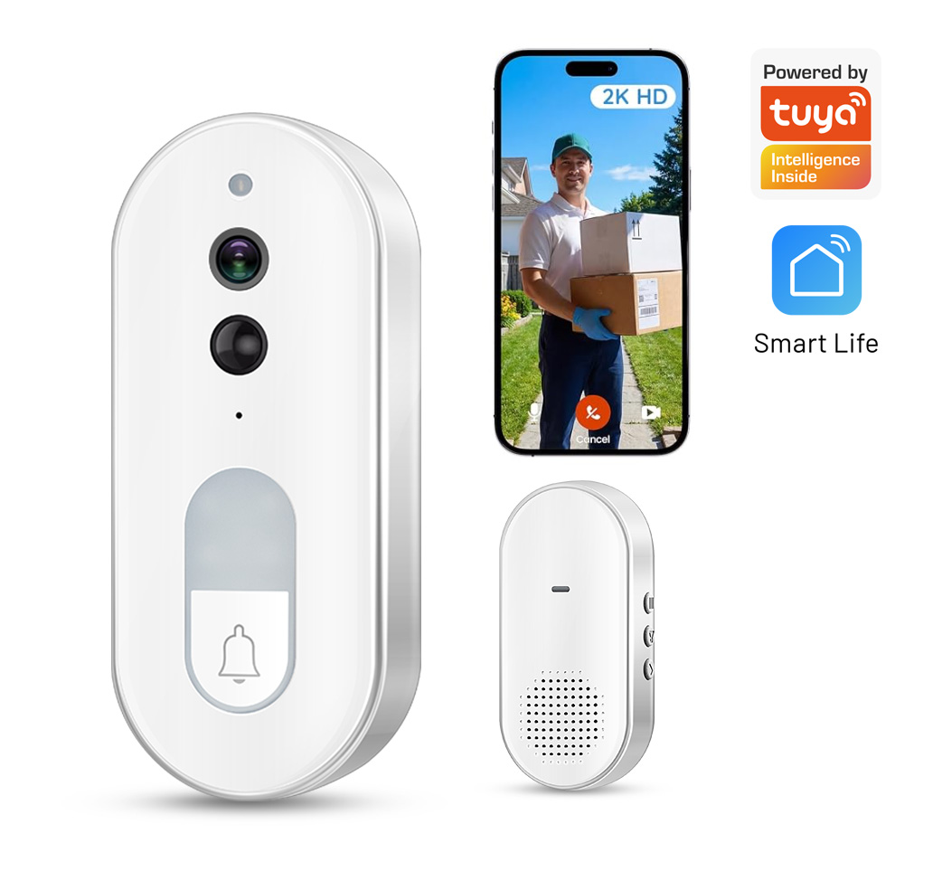 Smart Home Cctv Camera - Tuya Smart Video Doorbell Wireless 1080P