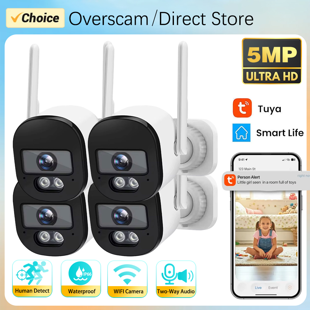 Smart Home Cctv Camera - Tuya Bullet Camera Outdoor 5MP 2.4G