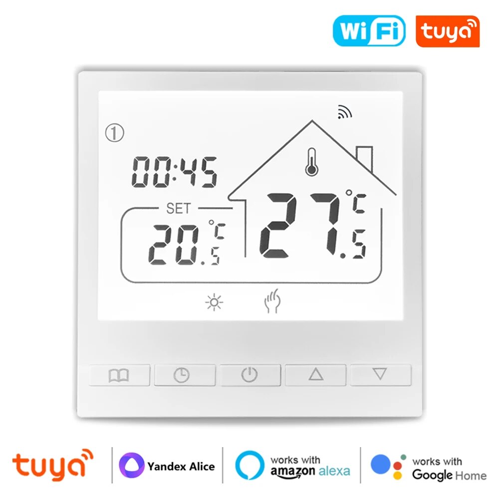 Smart Home Thermostat - Tuya Smart WiFi Thermostat Water/Gas Boiler