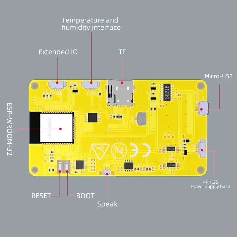 Smart Home Panel - ESP32-3248S035 3.5 Inch Smart LCD Display