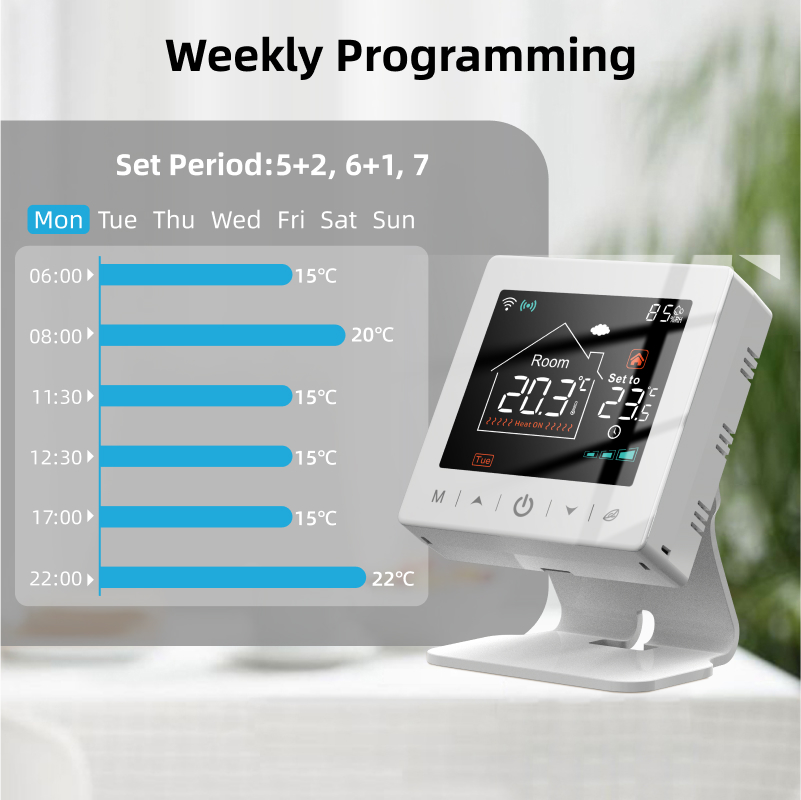 Smart home Wifi thermostat tuy - đánh giá và giá Smart Home Thermostat