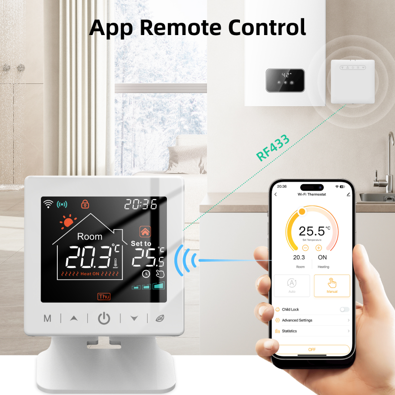 Smart home Wifi thermostat tuy - đánh giá và giá Smart Home Thermostat