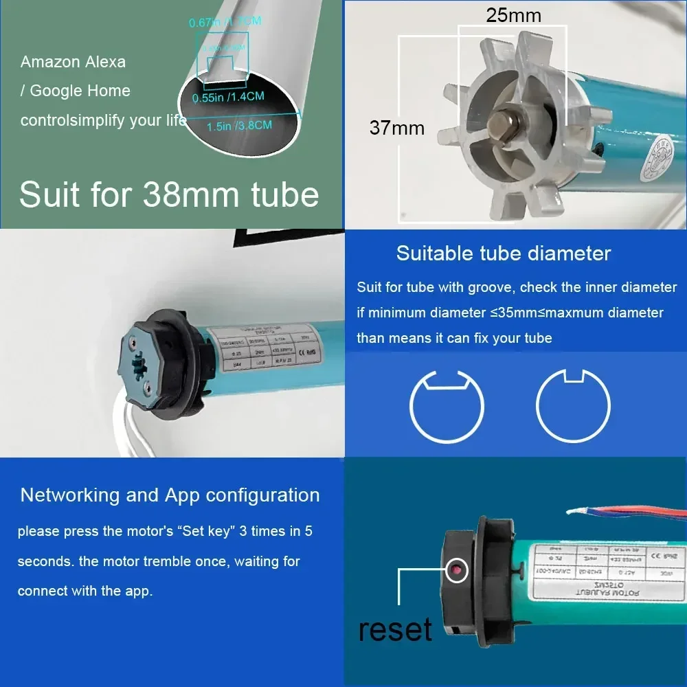 SZMYQ 25mm 2N Tuya Smart Curta - đánh giá và giá Smart Home App