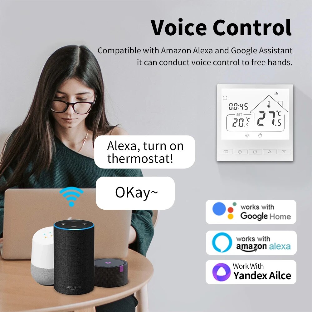 Tuya Smart WiFi Thermostat Wat - đánh giá và giá Smart Home Thermostat
