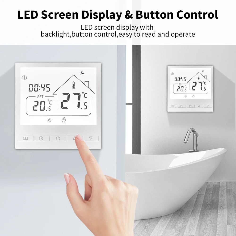 Tuya Smart WiFi Thermostat Wat - đánh giá và giá Smart Home Thermostat