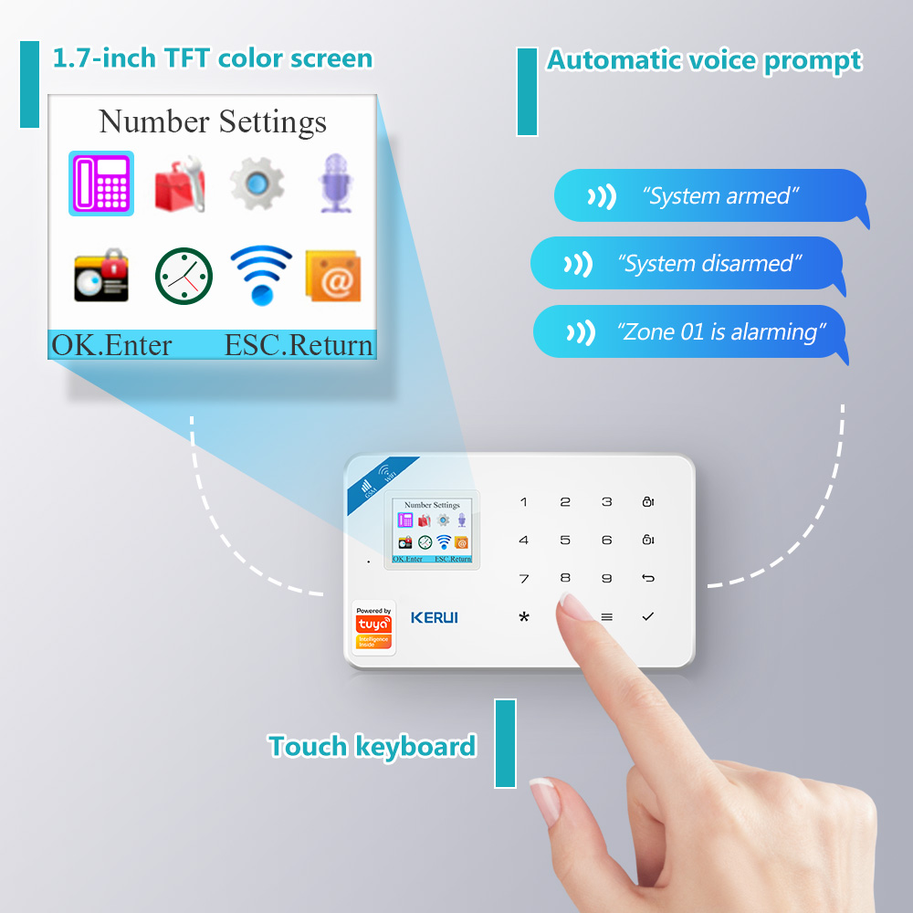 KERUI W181 Alarm System Secutr - đánh giá và giá Smart Home Cctv Camera