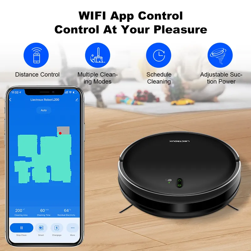 for LIECTROUX L200 Robot Vacuu - đánh giá và giá Smart Home App