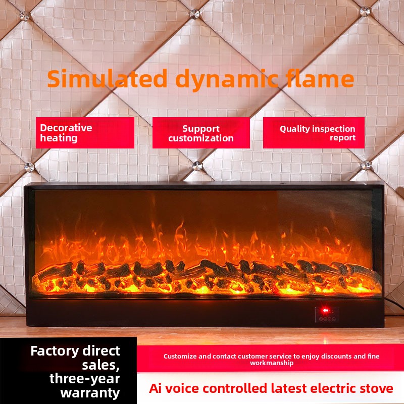 2D Electric Fireplace Insert D - đánh giá và giá Smart Home Simulation