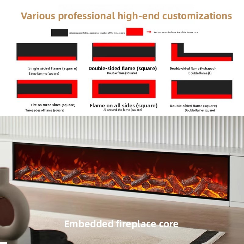 2D Electric Fireplace Insert D - đánh giá và giá Smart Home Simulation