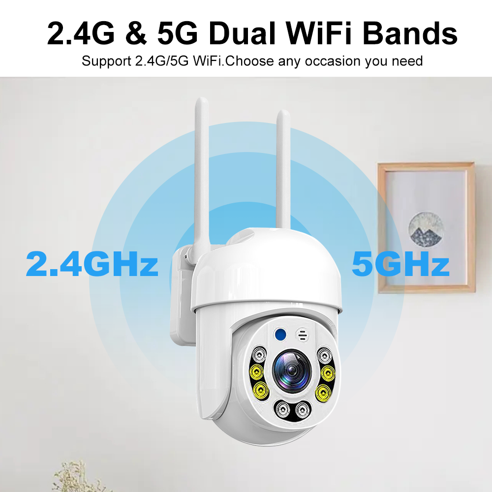Tuya 5G Wifi Camera PTZ Outdoo - đánh giá và giá Smart Home Cctv Camera