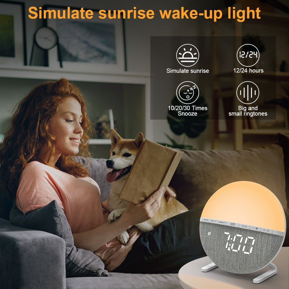 LED Wake Up Light Alarm Clock  - đánh giá và giá Smart Home Simulation