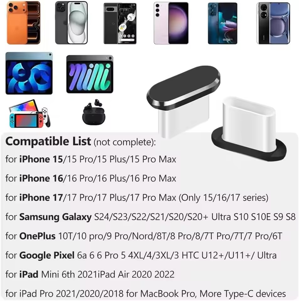 4Pcs USB C Dust Plug With Clea - đánh giá và giá Smart Home Samsung