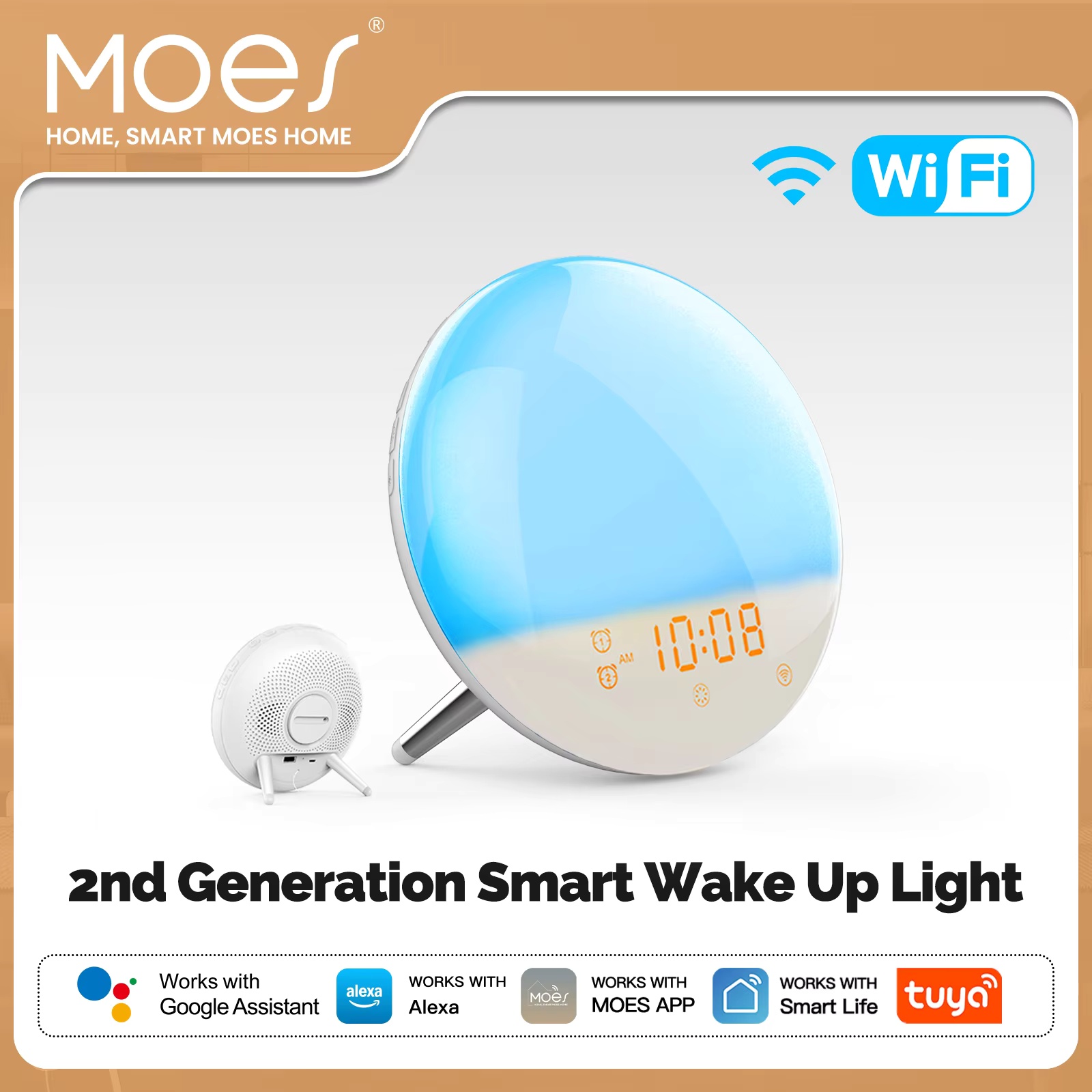 MOES WiFi Wake Up Smart Light  - đánh giá và giá Smart Home Simulation