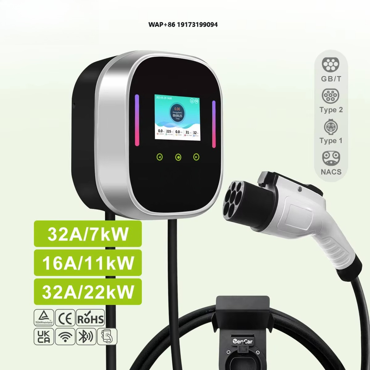 Smart EV Charger Wallbox 22kW  - đánh giá và giá Smart Home App