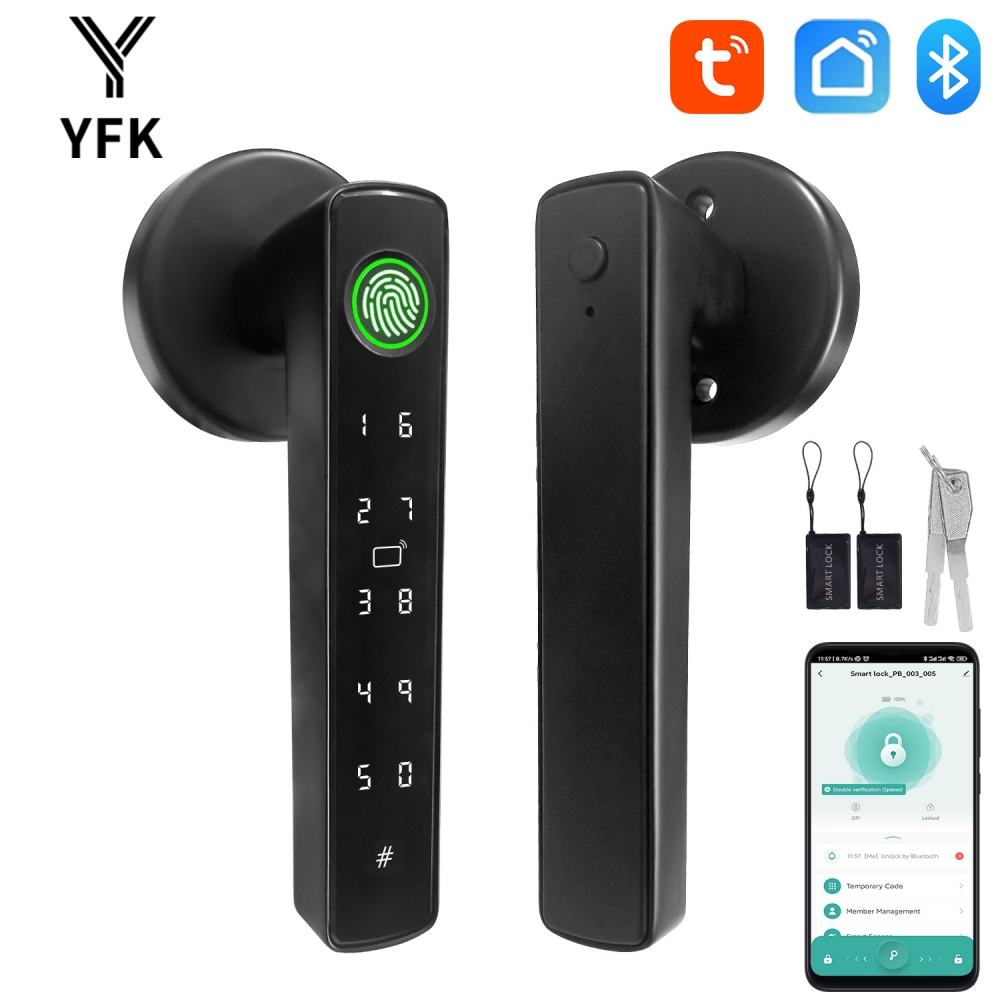 YFK Tuya 5-in-1 Smart Door Han - đánh giá và giá Smart Home Interior