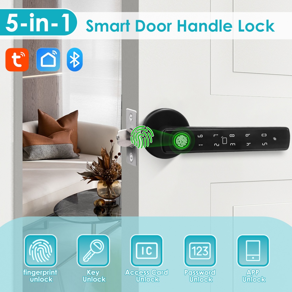 YFK Tuya 5-in-1 Smart Door Han - đánh giá và giá Smart Home Interior