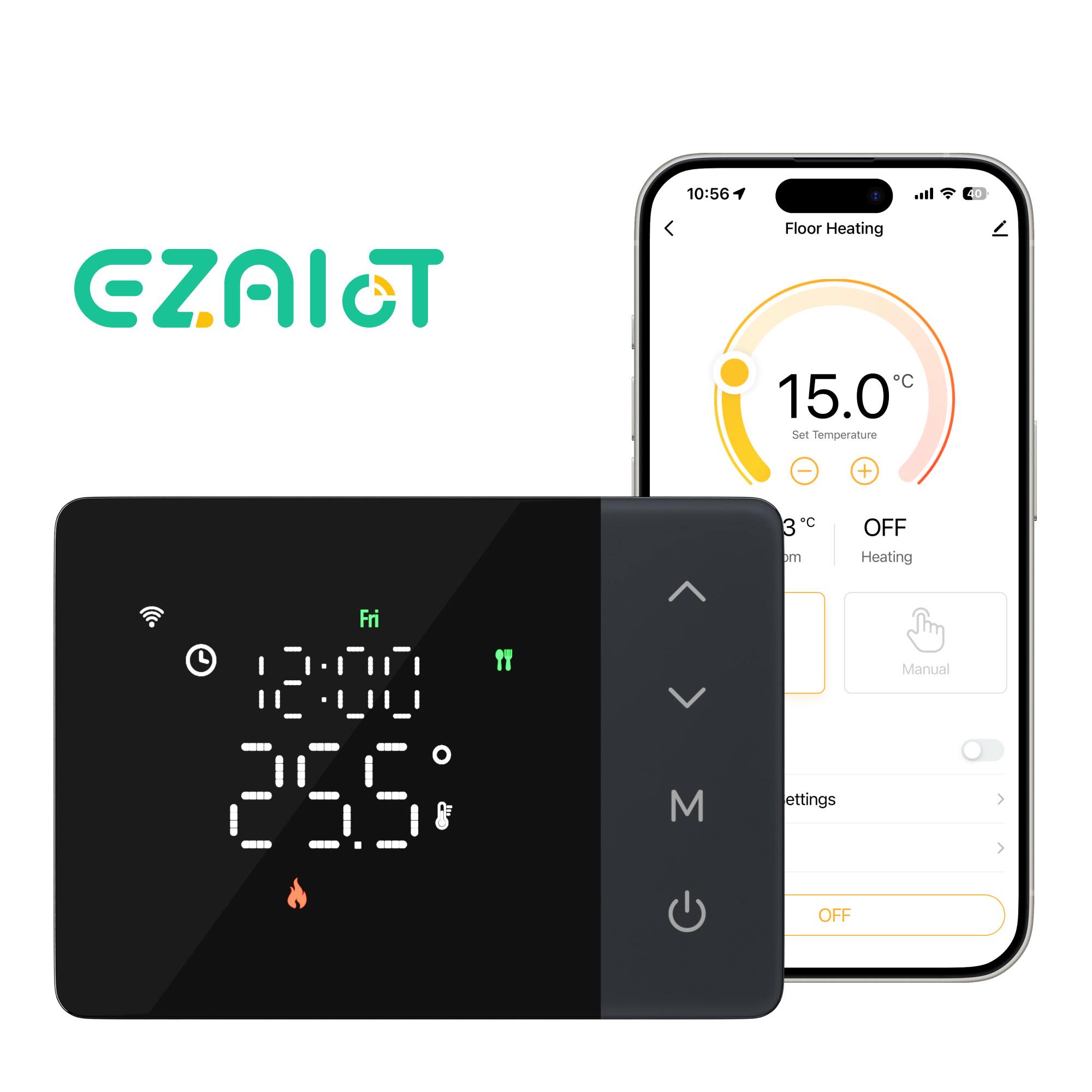 Tuya smart battery powered wif - đánh giá và giá Smart Home Thermostat